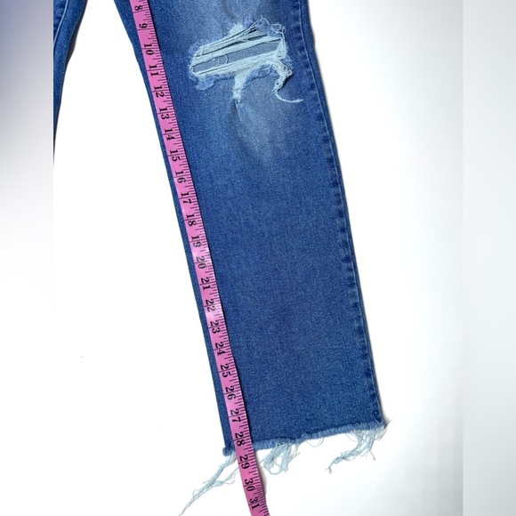 RSQ Women’s High Rise Straight Leg Distressed Women's Jeans Size- 30 - Picture 7 of 10